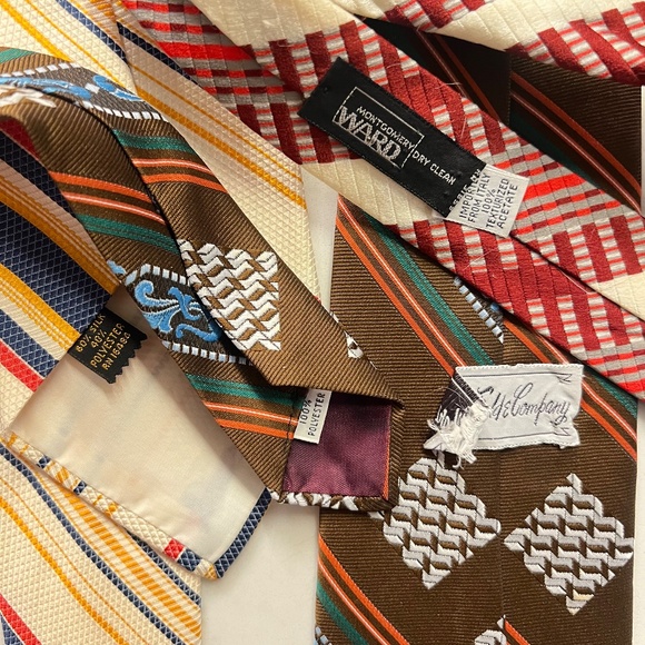 Vintage Ties | Three Retro Ties 70s Ties Sears, Marshall Field, Montgomery Ward - Picture 5 of 16